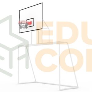 Arco de futbol y aro de basquetbol combinado