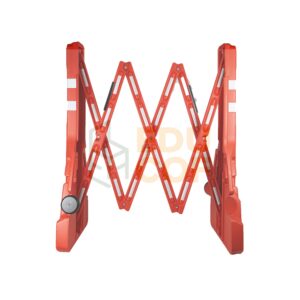 Barrera de seguridad expandible roja