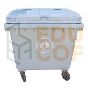 Contenedor de basura 1100 litros gris