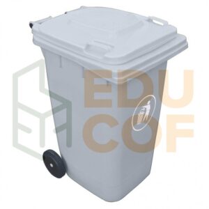 Contenedor de basura 360 litros gris
