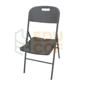 Silla plegable 45x50X86 cm gris oscuro